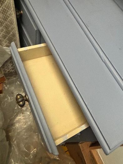 Painted Blue Dresser / Display Cabinet with Shelves