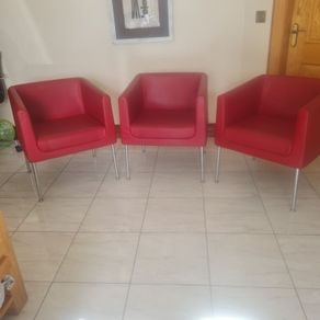set of 3 orangebox tub chairs