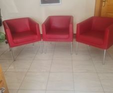 3 x orangebox tub chairs