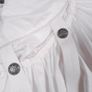 Alexo Vintage White Belted Longline Ruffle Hem Puffer Coat 10-12UK/40EU Image 3