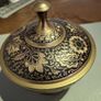 Brass bowl with lid from AED. Image 3