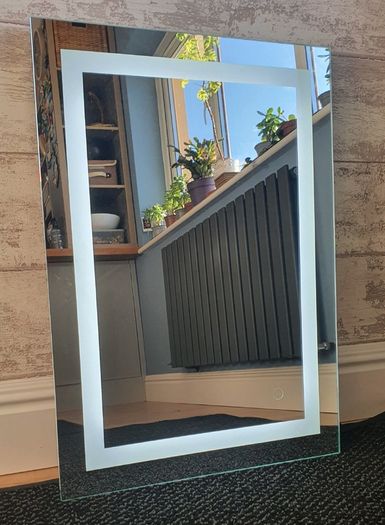 LED Bathroom Mirror Bright 50x70cm Touch Switch Makeup Vanity Ensuite