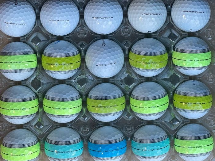 20 used Taylor Made Tour Response golf balls