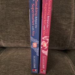 Smoking Behind the Supermarket with You Manga volumes 1 and 3
