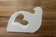 White Dove Christmas Napkin Holder
