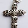 THOMAS SABO Sterling Silver Black Onyx Cross Charm Pendant Image 7