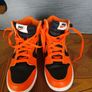 Orange and Black Nike hi tops Image 5