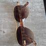 Lovely ELLE sunglasses with brown lenses, gold-tone frame and brown arms. Model WEL71SG03. Pre-owned condition, please see photos for details. Image 3