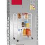 Service Trolley Siena with 3 Stages, Metal, White, 23 x 41 x 63 cm (FREE POSTAGE) Image 2
