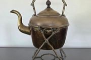Brass Kettle on Stand Display Collectable