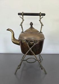 Brass Kettle on Stand
