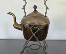 Brass Kettle on Stand