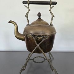 Brass Kettle on Stand Display Collectable