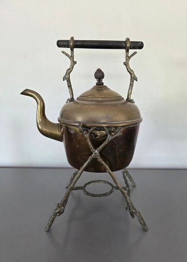 Brass Kettle on Stand