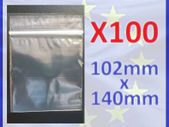 New 100x 102mm x 140mm Grip Seal Ziplock Premium Bags Zipper Lock Clear #232