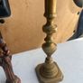 2 solid brass candle holders/ solid copper holy statue Image 5