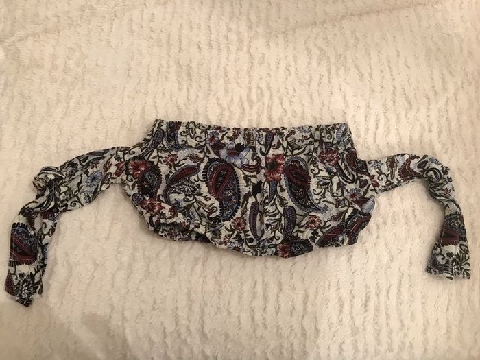 Millies Handmade Paisley Print Tie Detail Top size 8-10