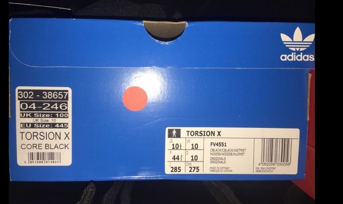 Adidas Torsion X originals trainers runners Shoes size 10 UK brand new