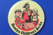 HAMLYN CHILDRENS BOOKS (classic children's cartoons) - promotional button badge with characters from Trumpton, Magic Roundabout &amp; Noggin the Nog (1970's), A scarce badge.