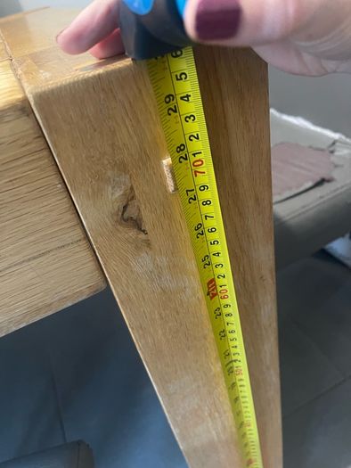 Solid wood country kitchen style table