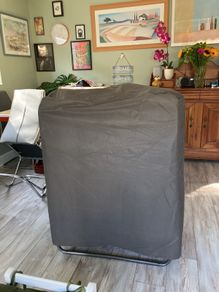Fold away single bed with mattress in good condition