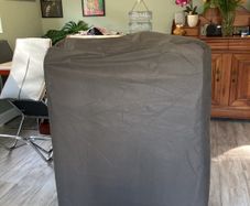 Fold away single bed with mattress in good condition
