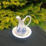 Blue ceramic washing bassin set Image 3