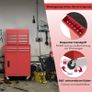 2 in 1 tool trolley on wheels workshop trolley lockable including hooks 8 compartments case adjustable shelf no tools professional metal 100 kg load capacity 59 x 28 x 102 cm Image 7