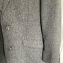Vintage grey herringbone  wool oversized blazer/ coat Image 3