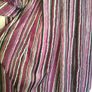 Vintage 70s 80s purple grey stripe secretary midi dress size M Postage included Image 8