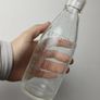 361 - Strand Dairy Vintage Collectible Decorative Clear Glass Embossed Letters Milk Bottle Image 2