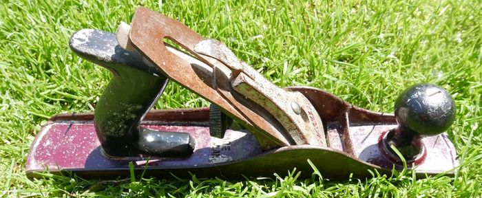 Vintage Stanley Handyman  Smooth Bench Hand Plane 13"