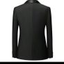 Men Slim 3 Pieces Set Business Networking Formal Tuxedo Prom Suit Male Groom Wedding Blazers Dress Jacket Coat Pants Vest Image 4
