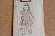 vintage sewing pattern, vintage girls dress, 1950s