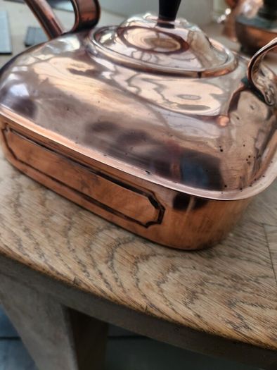 Antique brass kettle