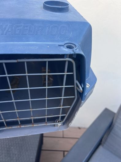 Cat scratcher/ snuggle bed and pet carrier