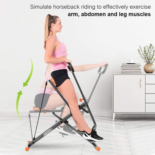 ABS Booster Abdominal Booster, Foldable Abdominal Machine with Adjustable Seat, Fitness ABS Machine, Squat Machine, Abdominal Trainers for Abs Arms Legs Back and Glutes
