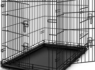main image for ad XXL  Dog Cage 120 x 75 x 81 cm Foldable with 2 Doors Transport Cage