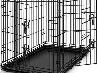 Xxl Dog Cage 120 X 75 X 81 Cm Foldable With 2 Doors Transport Cage in