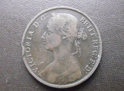 1888 Great Britain Victoria. One Penny