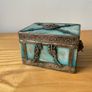 Vintage Chinese Stone Agate? Box with Ornamental Lion Head Dragon Phoenix Butterfly Image 2