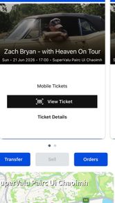 Zach Bryan - Cork - 2 Tickets - Face Value