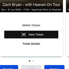 Zach Bryan - Cork - 2 Tickets - Face Value