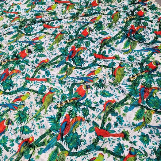1960s Laurent Steve "Bahia" lined curtains
