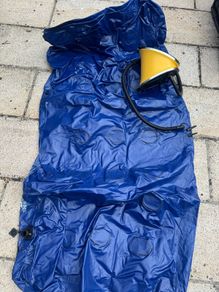Blow up bed and pump