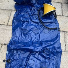 Blow up bed and pump