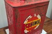 Vintage Staminol 2-Gallon Petrol Can Retro Garage Decor / Automobilia