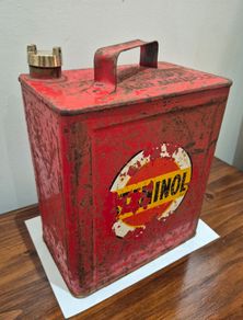 Vintage Staminol 2-Gallon Petrol Can Retro Garage Decor / Automobilia