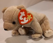Vintage TY Beanie Babies - Almond, the bear