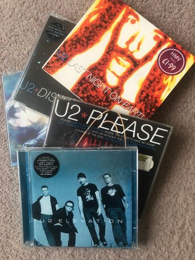 U2 Five 5 x CD Singles